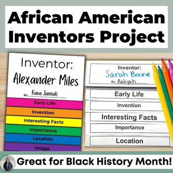 Preview of Famous African American Inventors Flipbook Black History Month Project