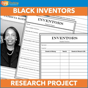 Preview of Famous African American Inventors Research Project: Black History Month Activity