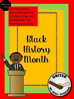 Preview of Famous African American Posters, Powerpoint and Printable Activities