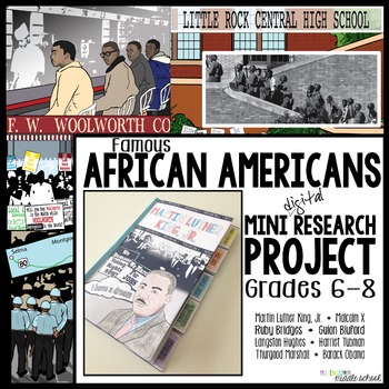 Preview of Black History Month: Famous African Americans Mini Research Project