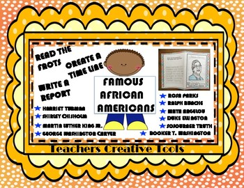 Preview of Famous African Americans Black History Month