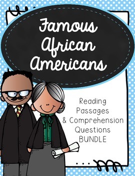 Preview of Famous African Americans Reading Passage Bundle
