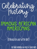 Famous African Americans in History {A Research and Write Unit}