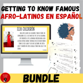 Famous Afro-Latinos Biography Bundle : Printable + Present