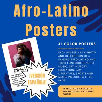 Preview of Famous Afro Latinos Posters (Edición Española)
