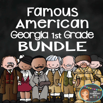 Preview of Famous American Bundle Pack- PowerPoint & Printables {Georgia 1st Grade}