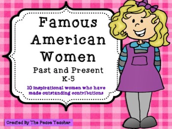 Preview of Famous American Women - Past and Present