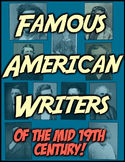 Famous American Writers! Poe, Irving, Hawthorne, Twain, Wh