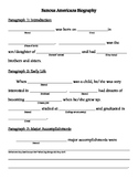 Famous Americans Biography Template
