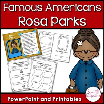 Preview of Black History Month - Rosa Parks - Civil Rights Leader PowerPoint and Activities