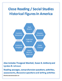 Historic Americans Close Reading Bundle (Roosevelt, Marsha