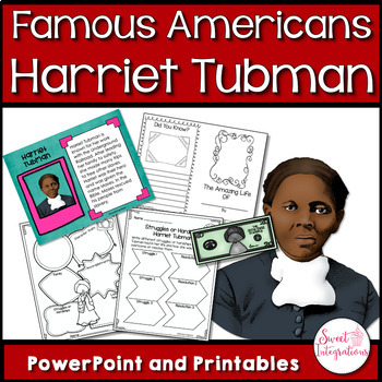 Preview of Black History Month Activities - Harriet Tubman Biography