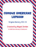 Famous Americans Lapbook - VA History SOL 2.4