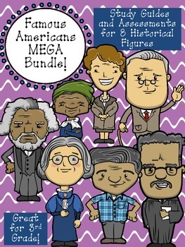 Preview of Famous Americans MEGA Bundle Assessment Packet!
