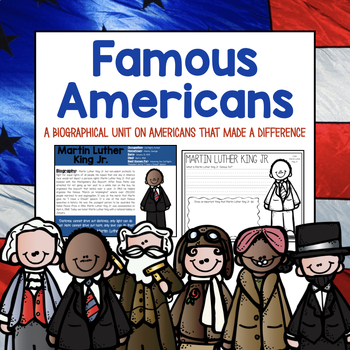 Preview of Famous Americans - Research and Biographies