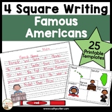 Famous Americans Writing Prompts Kindergarten & First Grad