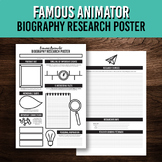 Famous Animator Biography Research Poster Project