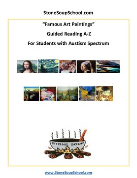 Preview of Guided Reading A-Z: Famous Art Paintings for students with Autism