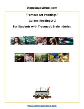 Preview of Guided Reading, Levels A-Z: Famous Art For Students w/ TBI