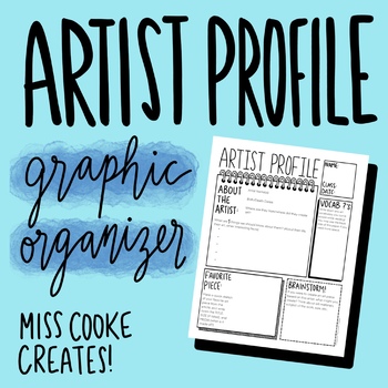 Famous Artist Artist Profile Worksheet / Graphic Organizer | TpT