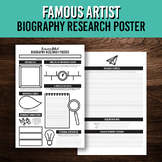 Famous Artist Biography Research Poster Project