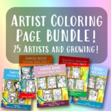 Famous Artist Coloring Pages >> Growing Bundle!