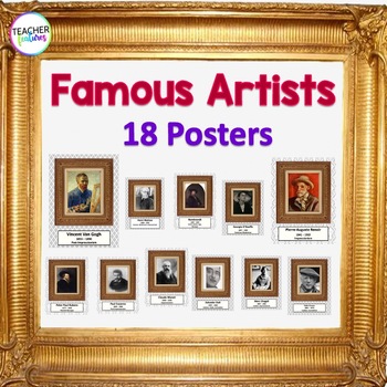 Famous Artists Posters by Teacher Features | TPT