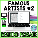 Famous Artists #2 DIGITAL Reading Passage & Questions Self