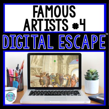 Preview of Famous Artists #4 DIGITAL ESCAPE ROOM for Google Drive® | Raphael | Rembrandt