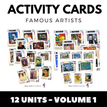Preview of Famous Artists Activities - Writing and Art Activities - 12 Units - Vol 1 - ENG