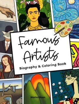 Preview of Famous Artists Biography Activities - Biography Passages & Coloring Pages - #1