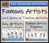 Famous Artists Trading Cards Game & Timeline Activity