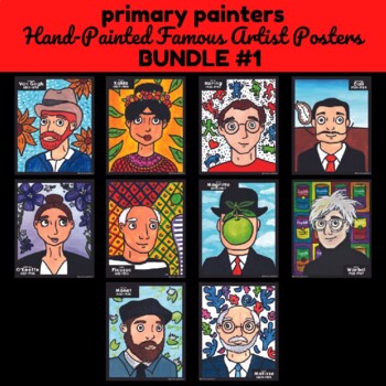 Famous Artists Classroom Posters - Set #1 by Primary Painters | TpT