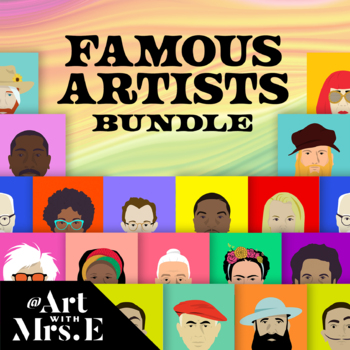 Preview of Famous Artists Classroom Posters // Bundle 1