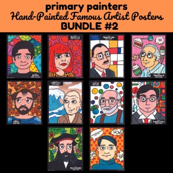 Famous Artists Classroom Posters - Set #2 by Primary Painters | TPT