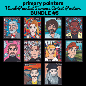 Famous Artists Classroom Posters - Set #5 by Primary Painters | TpT