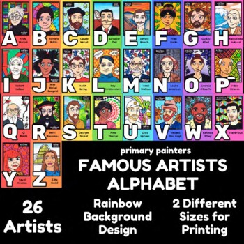 Preview of Alphabet A-Z Famous Artists