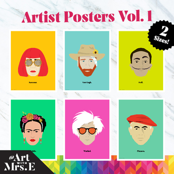 Preview of Famous Artists | Classroom Posters | Vol. 1