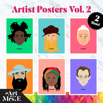 Preview of Famous Artists | Classroom Posters | Vol. 2