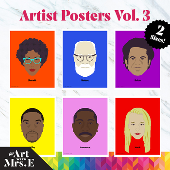 Preview of Famous Artists | Classroom Posters | Vol. 3