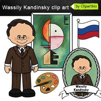 Preview of Famous Artists Clip Art - Wassily Kandinsky clip art