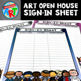 Famous Artists Open House Sign In Sheet