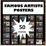 Famous Artists Posters - 50 Art Posters - Art Classroom Dé