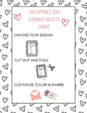 Famous Artists Valentine's Day Foldable Cards
