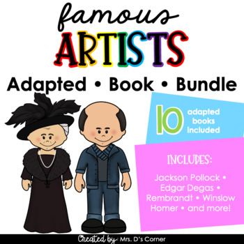 Preview of Famous Artists in History Interactive Adapted Books for Special Education