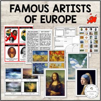 Preview of Europe's Greatest Artists A Comprehensive Art Study Montessori