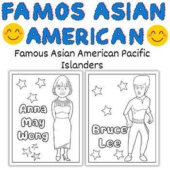 Preview of Famous Asian American Heritage Pacific Islander Coloring Pages