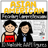 Asian American Reading Comprehension Activities (AAPI Mont