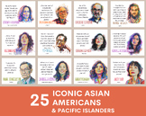 Famous Asian American and Pacific Islanders posters (Set o