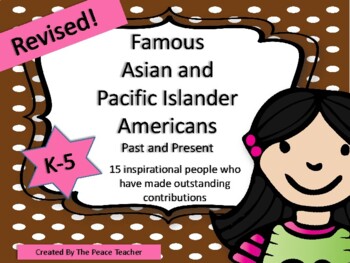 Preview of Famous Asian Americans and Pacific Islander Americans